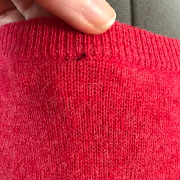 Jos A Bank Classic Collection Sz M Mens V Neck Cashmere Sweater Rose Color - Picture 7 of 9